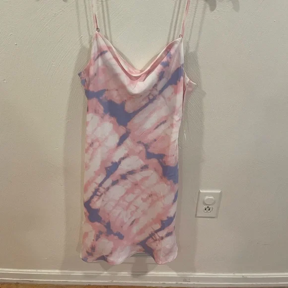 Cotton Candy | Dresses | Pink And Blue Tiedye Mini Dress | Poshmark